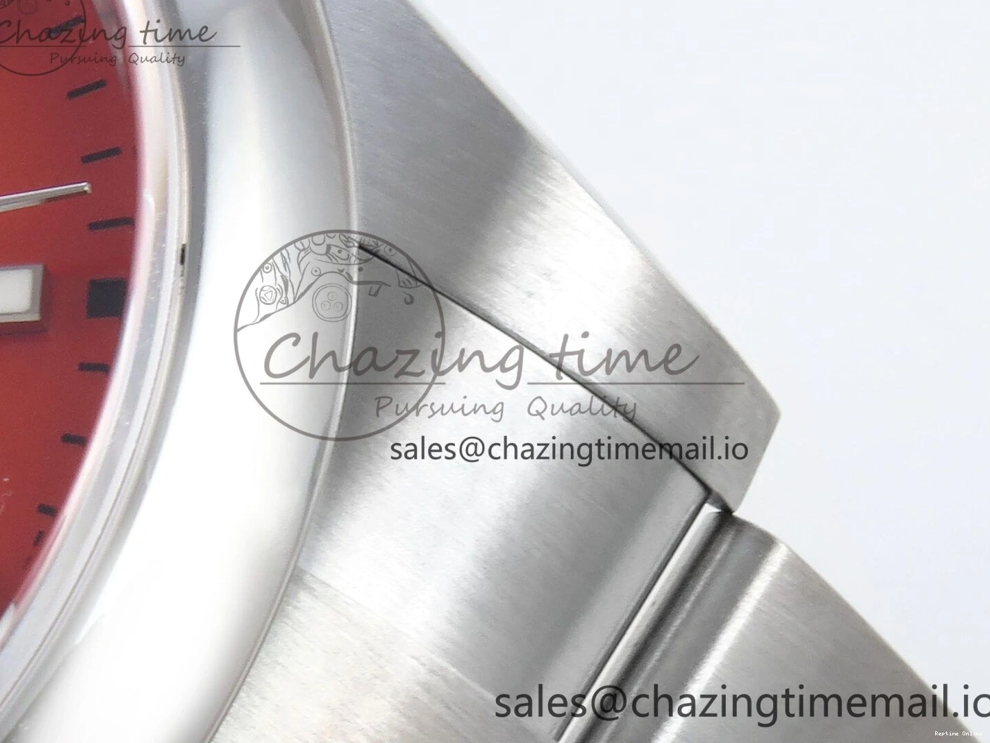 0204 Sustainable Oyster Perpetual 124300 41mm EWEF Best Edition 904L Steel Red Dial A 768